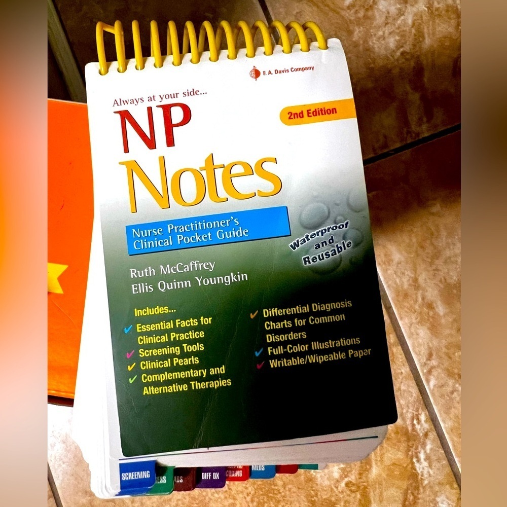 NWOT. NP Notes. Flip book of information and guidelines for Nurse Practitioners.